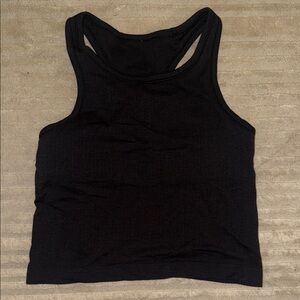 Lululemon Athletica ribbed Black Tank Top